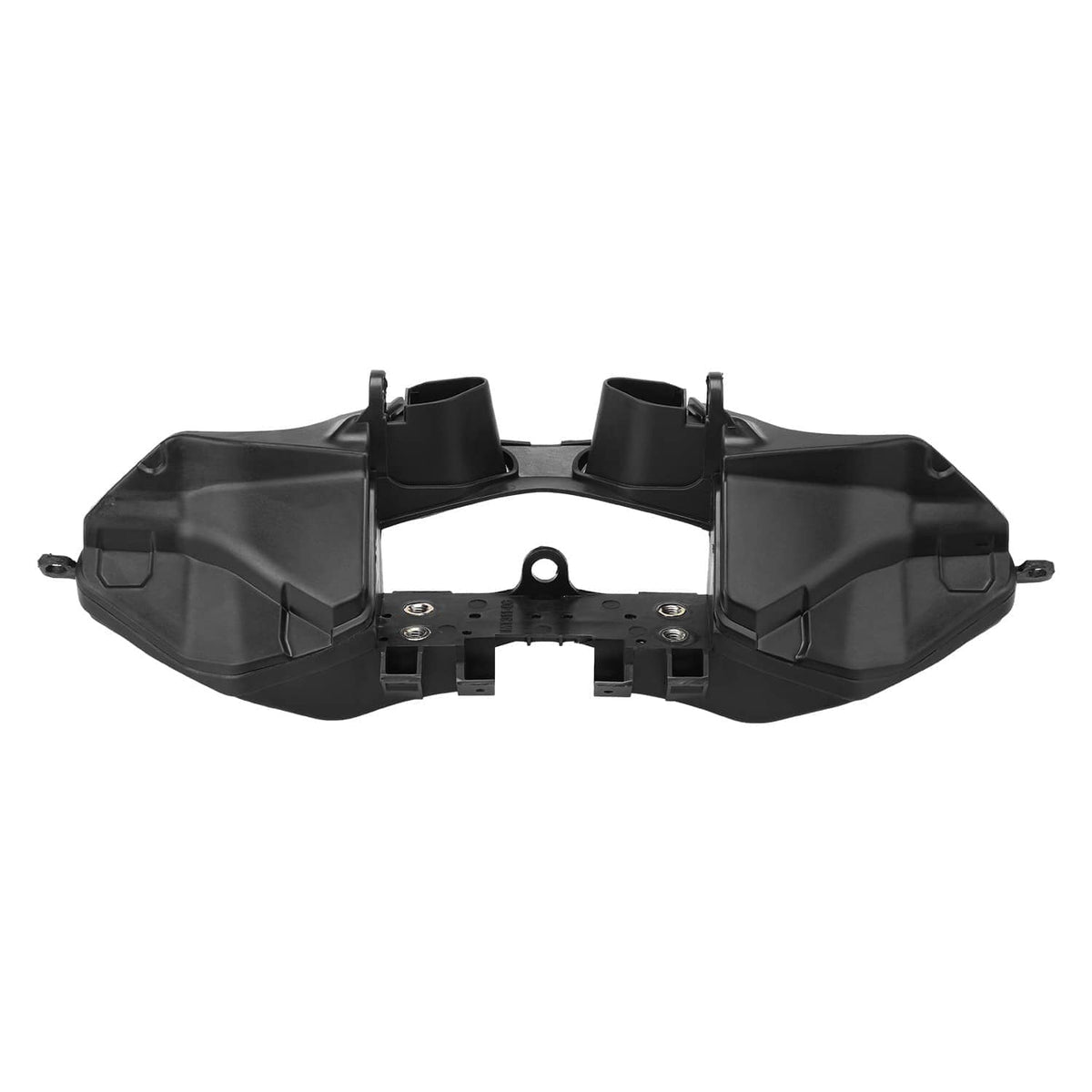 Motorcycle upper fairing headlight stay bracket for Honda, black plastic housing