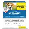 TevraPet Activate II medium dog flea and tick prevention box, 4-month supply