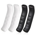 Silicone bike brake lever covers set: two white and two black sleeves