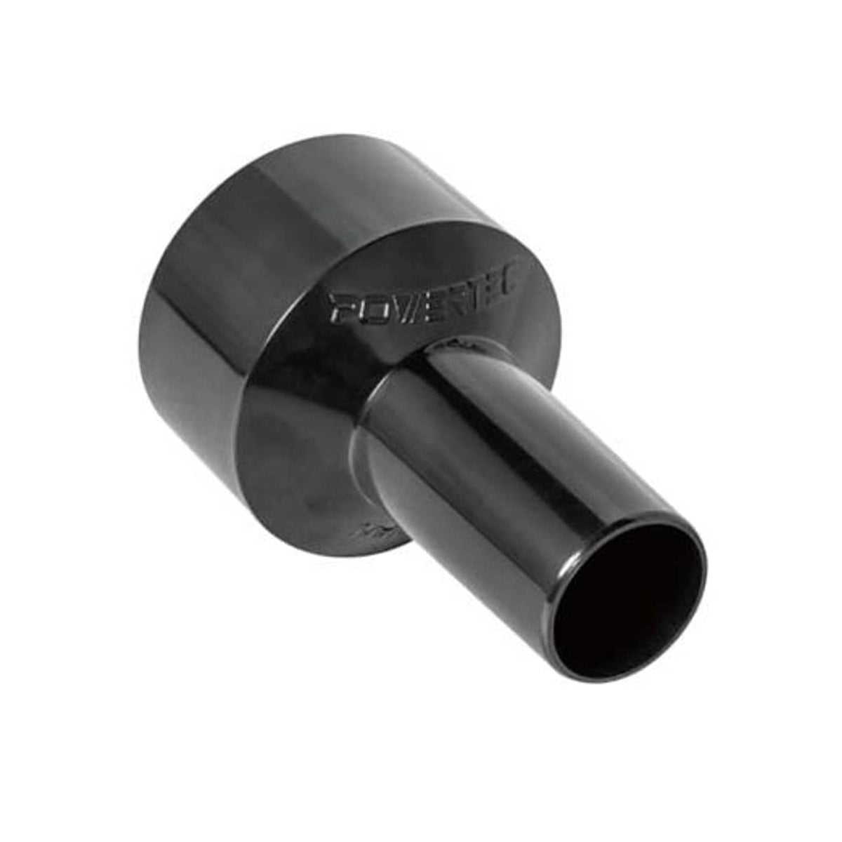 Black hose reducer conversion unit with wide-to-narrow end connection port