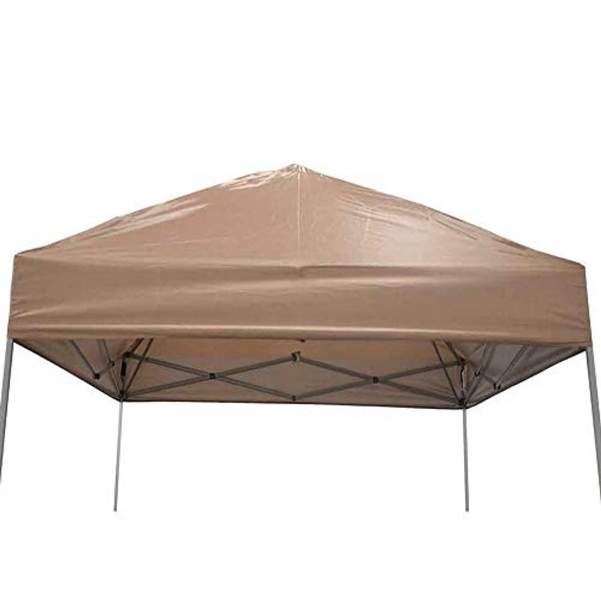 Khaki replacement canopy top cover with center ridge for freestanding 8x8 shelter