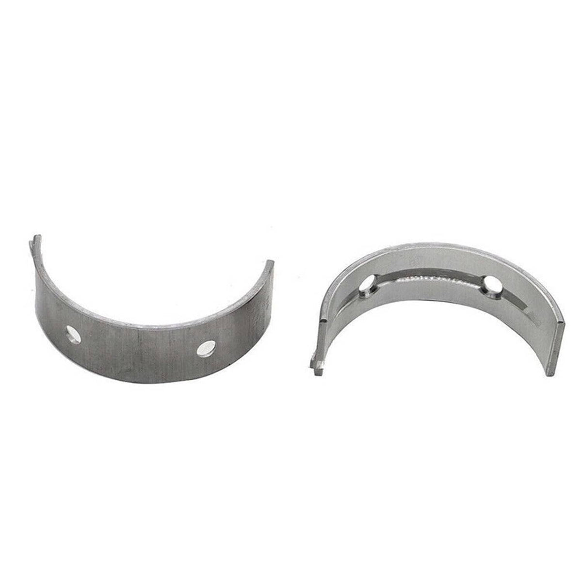 Main and rod bearing kit with two silver half-moon bearing shells