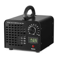 Black ozone generator machine with handle, vent grille, and timer control display