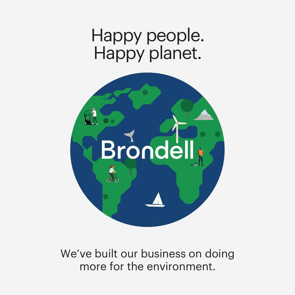 Brondell SimpleSpa SS-150 promotional graphic with world and people icons