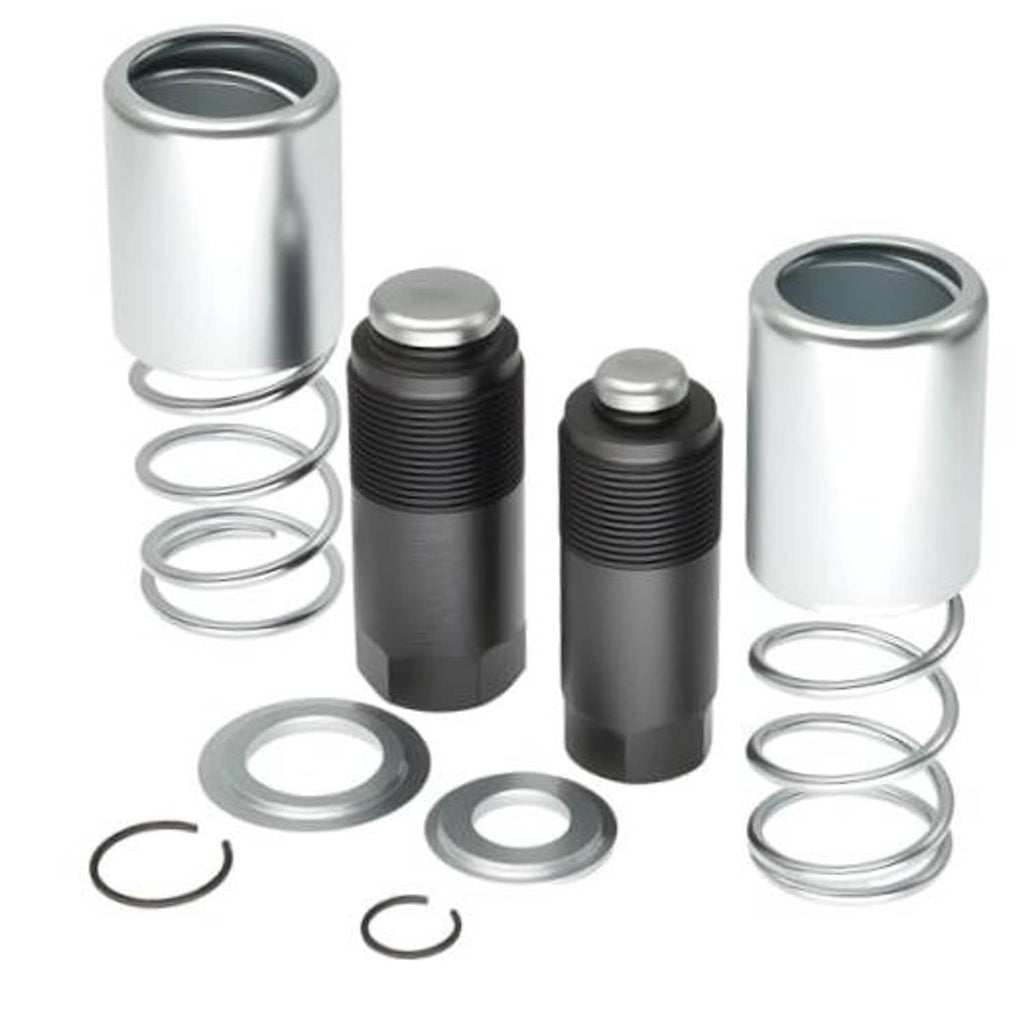 Floor jack repair kit piston plunger set with metal cylinder sleeves, springs, and seals