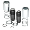 Floor jack repair kit piston plunger set with metal cylinder sleeves, springs, and seals