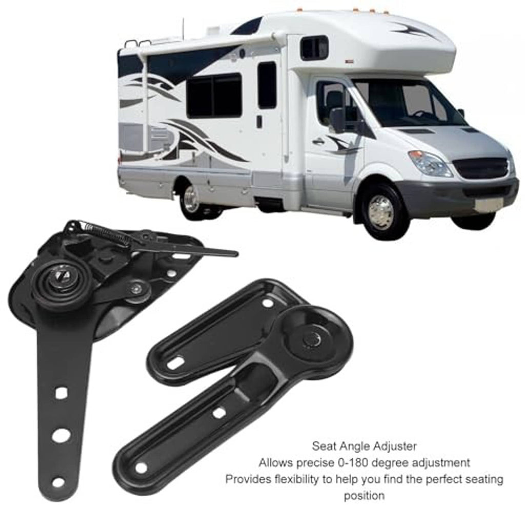 Black seat angle adjuster kit with lever bracket and mounting arms