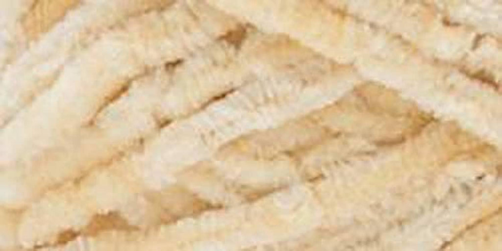 Chenille yarn texture close-up in light cream, soft fuzzy strands