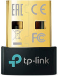 USB Bluetooth adapter with gold top and black base, tp-link logo visible