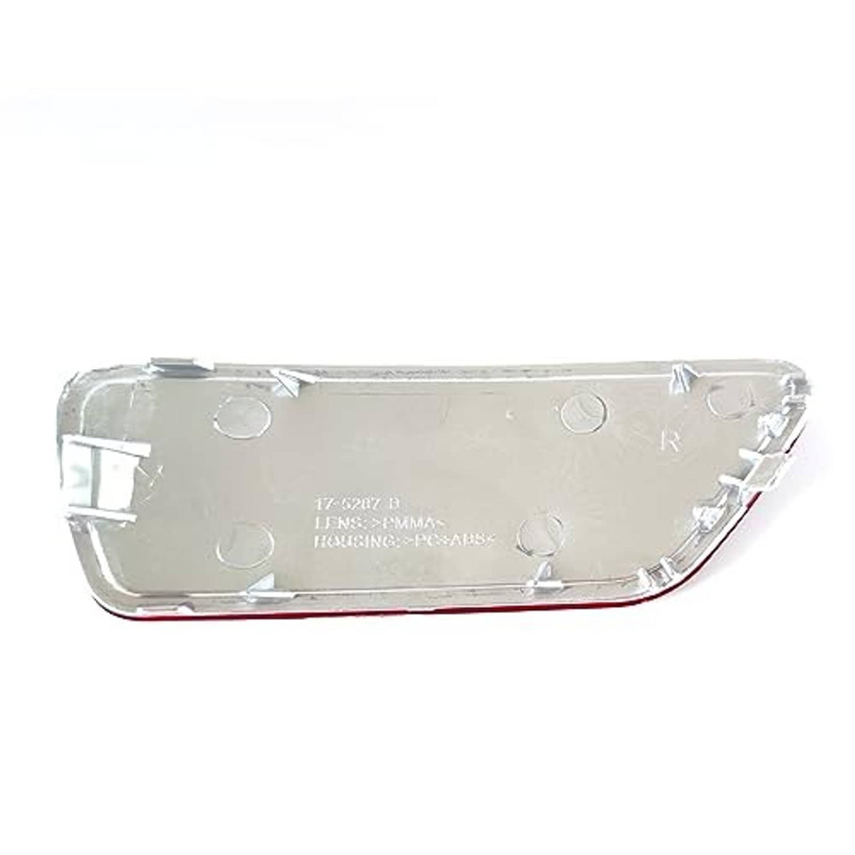 Right rear reflector light clear housing and lens base