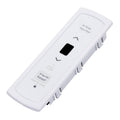 White freezer electronic control panel with display and Alarm Reset button