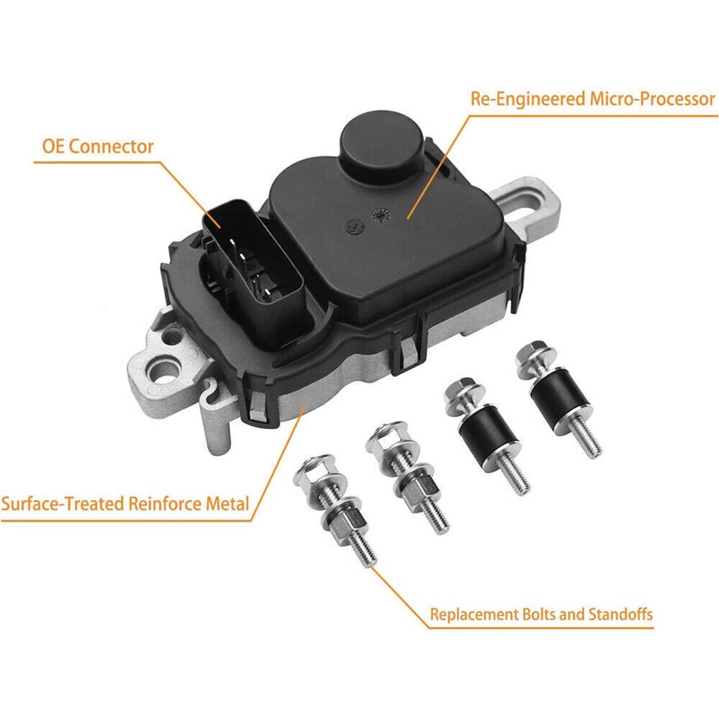 Fuel pump driver module with OE connector, plus replacement bolts and standoffs