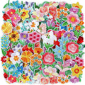 Assorted pastel mini flower iron-on patches with colorful embroidered petals
