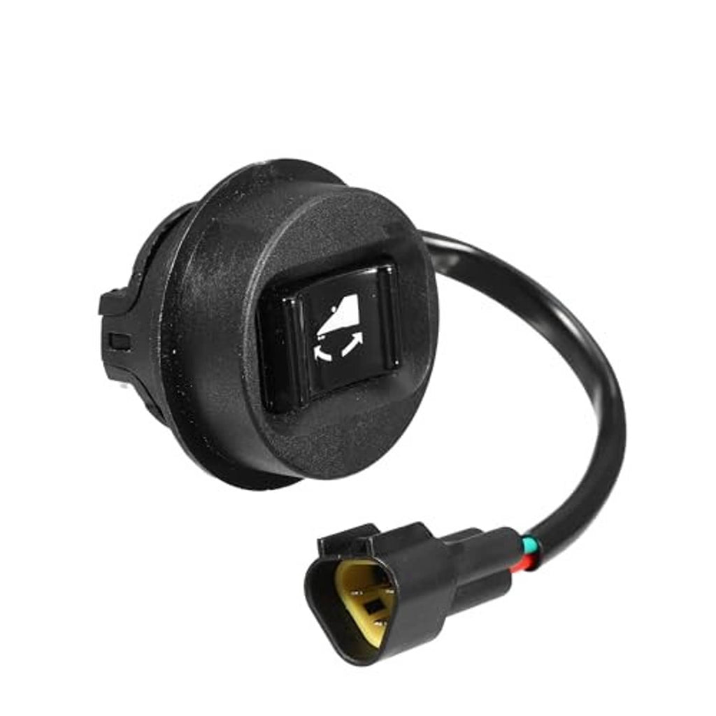 Black trim and tilt rocker switch with white arrow icon and 3-pin lead