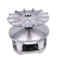Silver primary drive clutch assembly with center bore and five cooling fins