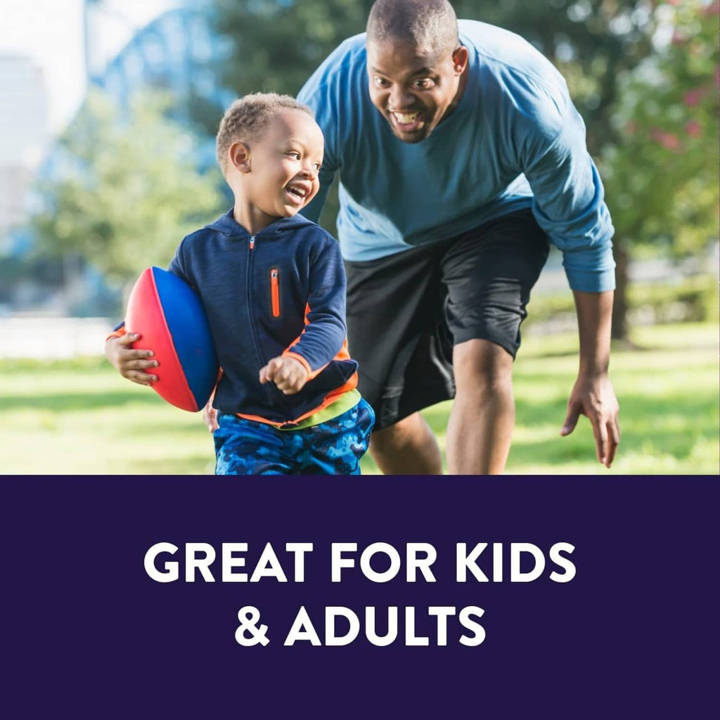 Electrolyte powder packets labeled for kids and adults