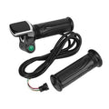 Motorcycle electric throttle grip with LCD display module and black wiring harness