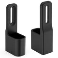 2-pack garage door sensor sun shade protectors, black plastic with vent holes