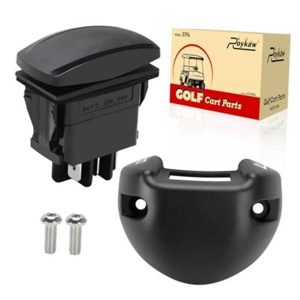 Black forward and reverse switch with housing cover and two mounting screws
