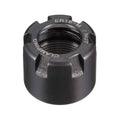 ER16-M collet nut for CNC milling, black steel with threaded bore