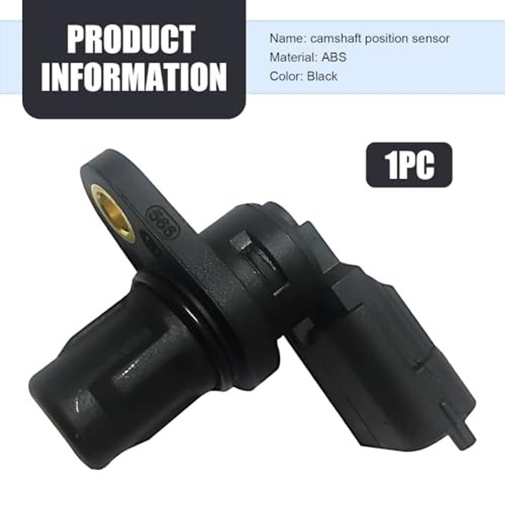 Camshaft position sensor with gold mounting ring and black two-piece plug