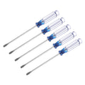 RivetOak Mini Slotted Screwdriver, 3.0mm Flat Head 127mm Length for Transparent
