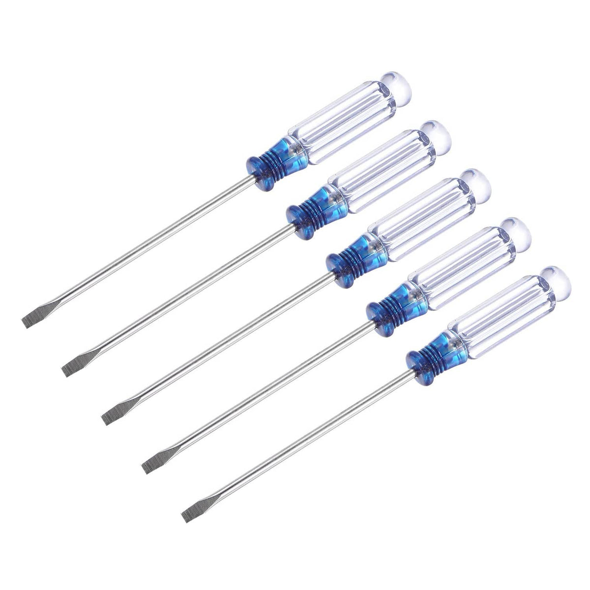 RivetOak Mini Slotted Screwdriver, 3.0mm Flat Head 127mm Length for Transparent