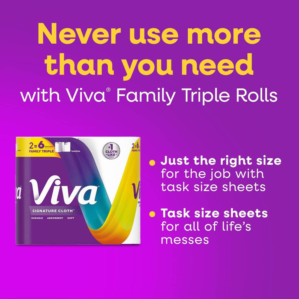 Pack of white cloth-like paper towel rolls in a multipack, ready to use