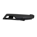 Black power seat switch trim bezel panel housing with front opening and side contour