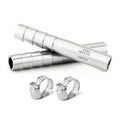 Stainless steel barb weld nipple pipe fittings with two hose clamps
