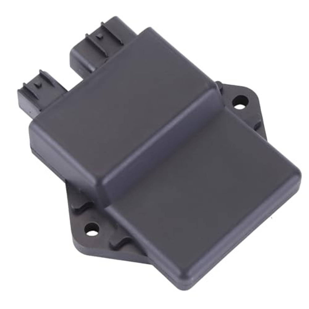 Dark gray CDI ignition box with top cover and two mounting holes