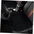 Black quilted front car seat cover with diamond texture