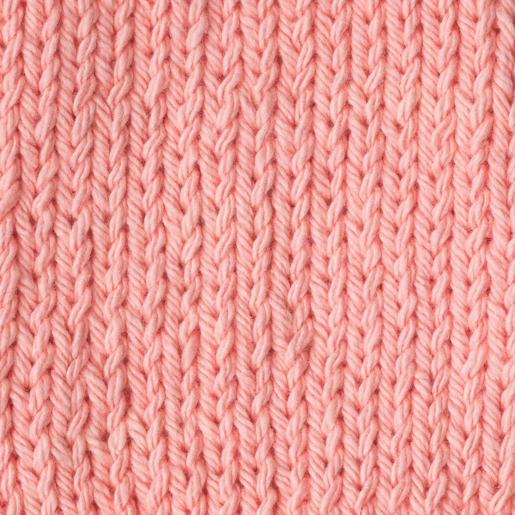 Pink knit ribbed texture swatch with parallel rows