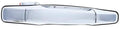 Front passenger side exterior door handle, chrome finish with smooth grip