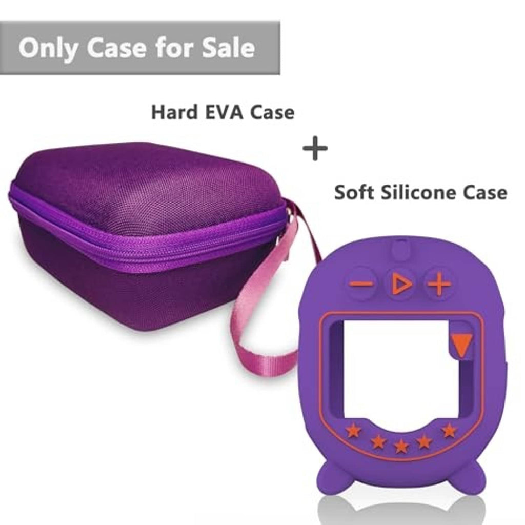 Purple hard EVA zip case paired with soft silicone speaker cover and strap