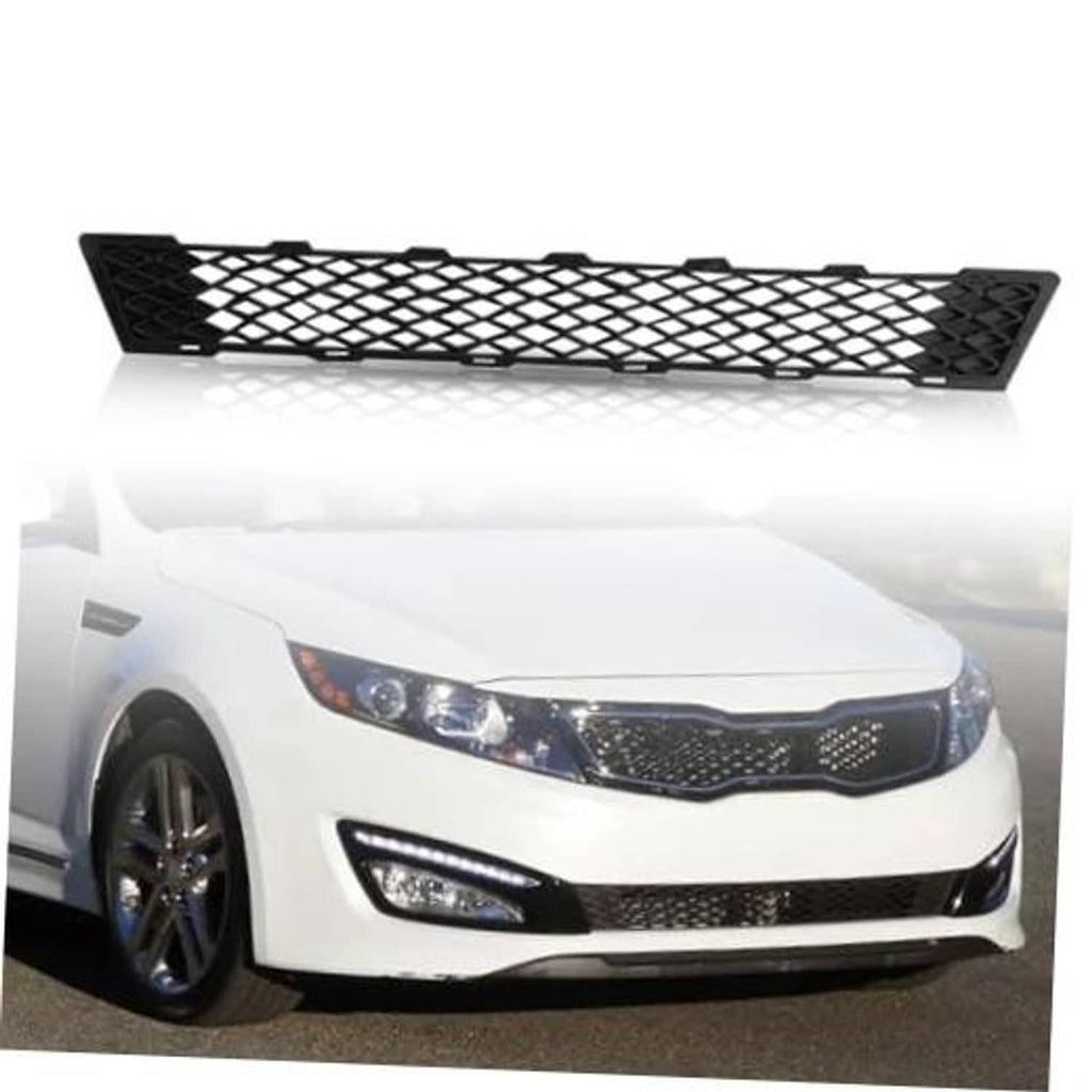 Front bumper lower grille, black mesh with diamond pattern, for Kia Optima