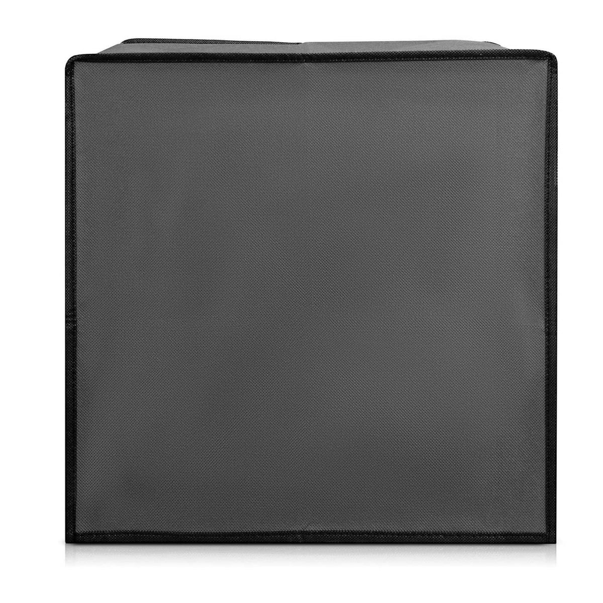 Dark textured fabric cover case with smooth edge stitching