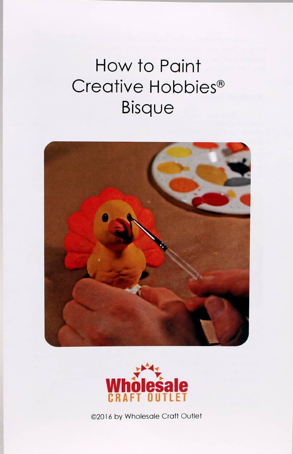 How to Paint bisque skull kit box with painting photo and product name