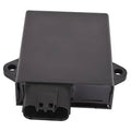 Black CDI ignition control module with mounting tabs and multi-pin connector