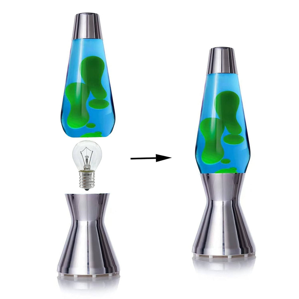 Clear lava lamp replacement bulb with visible filament, for lava lamps