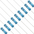 Axial metal film fixed resistors, blue striped body, 12 ohm kit