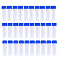 5 ml plastic graduated vials with blue screw caps, set of 50 tubes