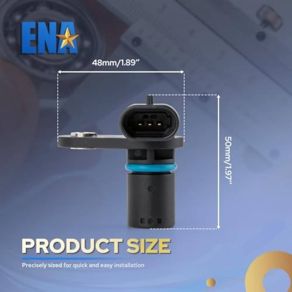 Camshaft position sensor size diagram showing 48mm length and 50mm height