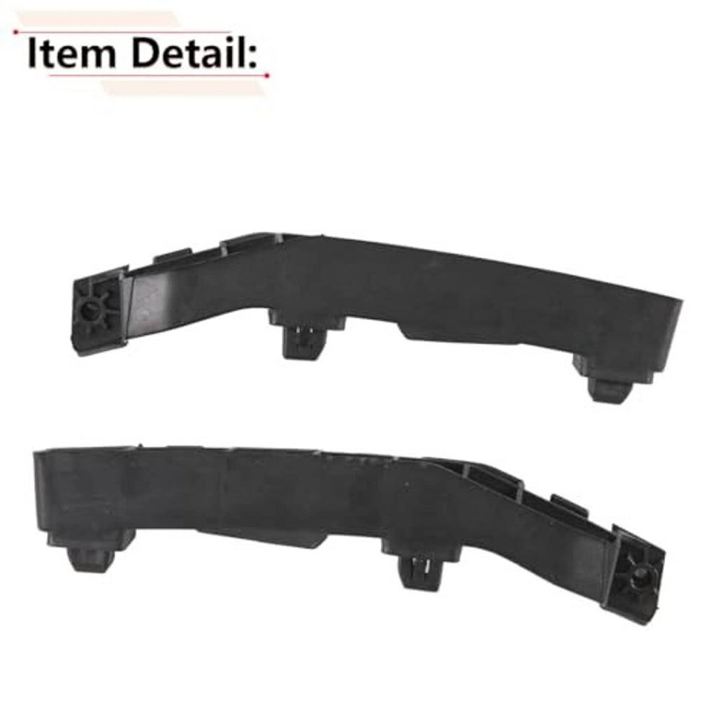 Black front bumper bracket with curved shape and corner mounting mounts