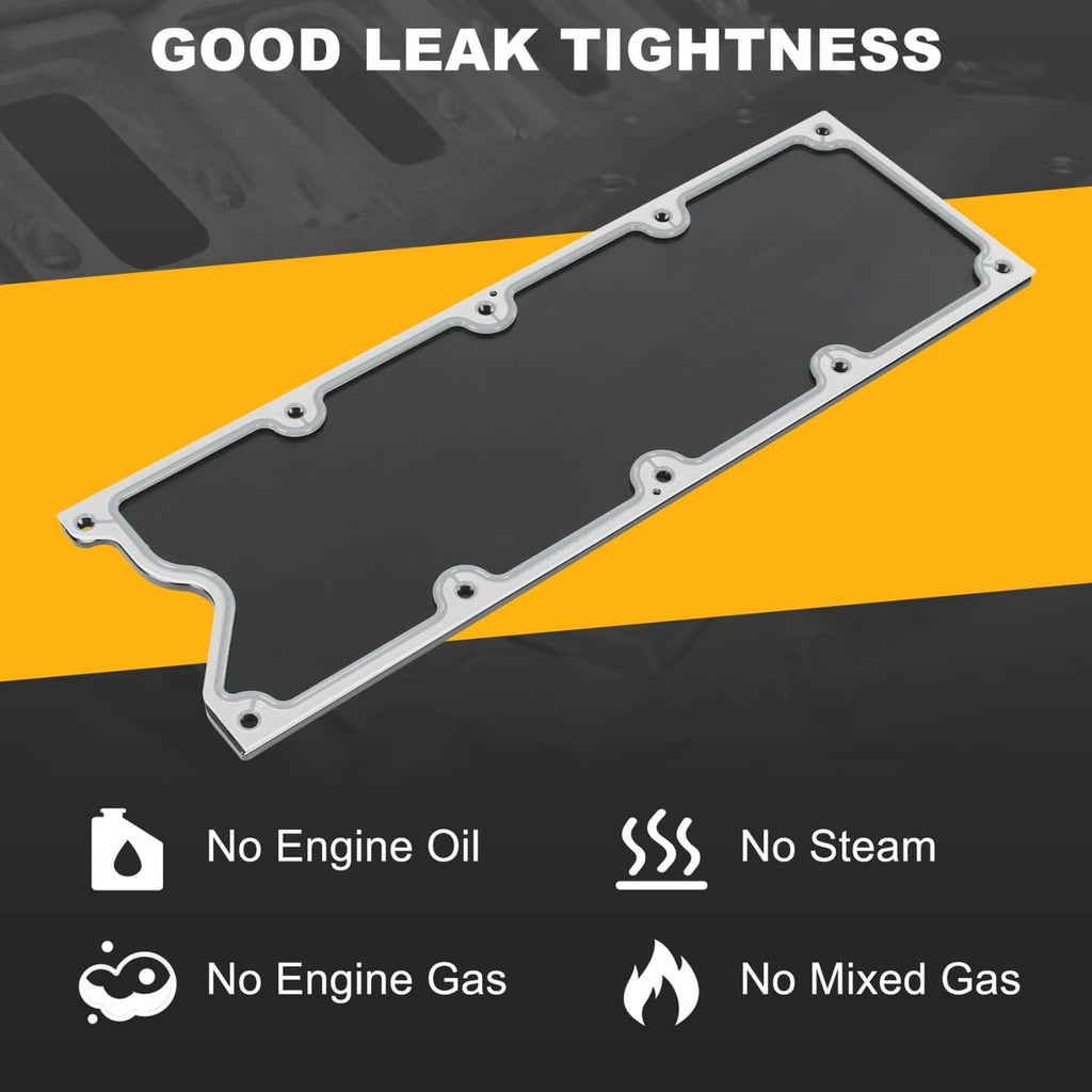 Aluminum valley cover plate with black finish and gasket, shown diagonally