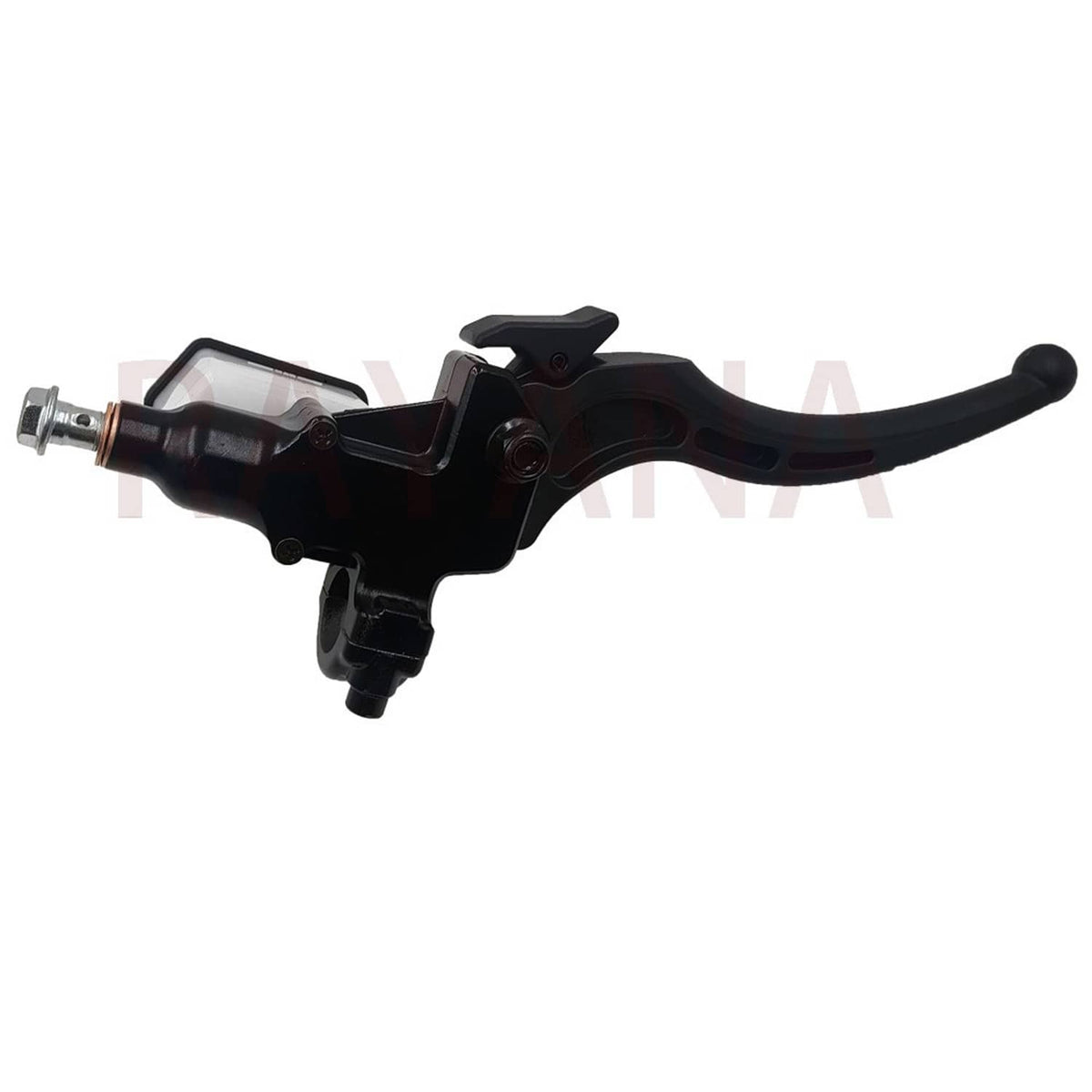 Brake master cylinder lever with long lever handle, black finish