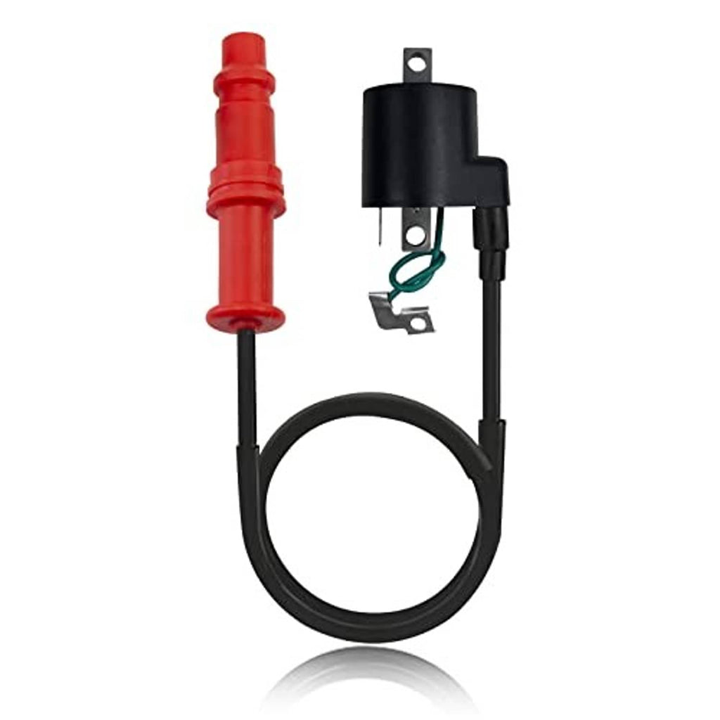 Ignition relay module with red cap and black wiring loop