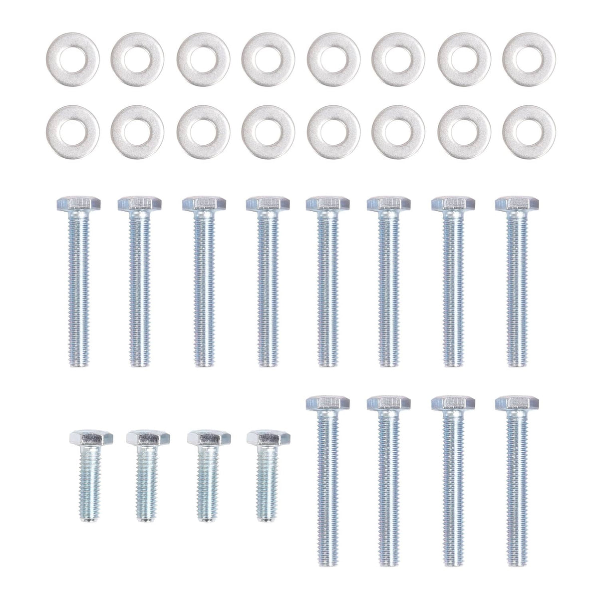 Installation hardware kit with washers and screws