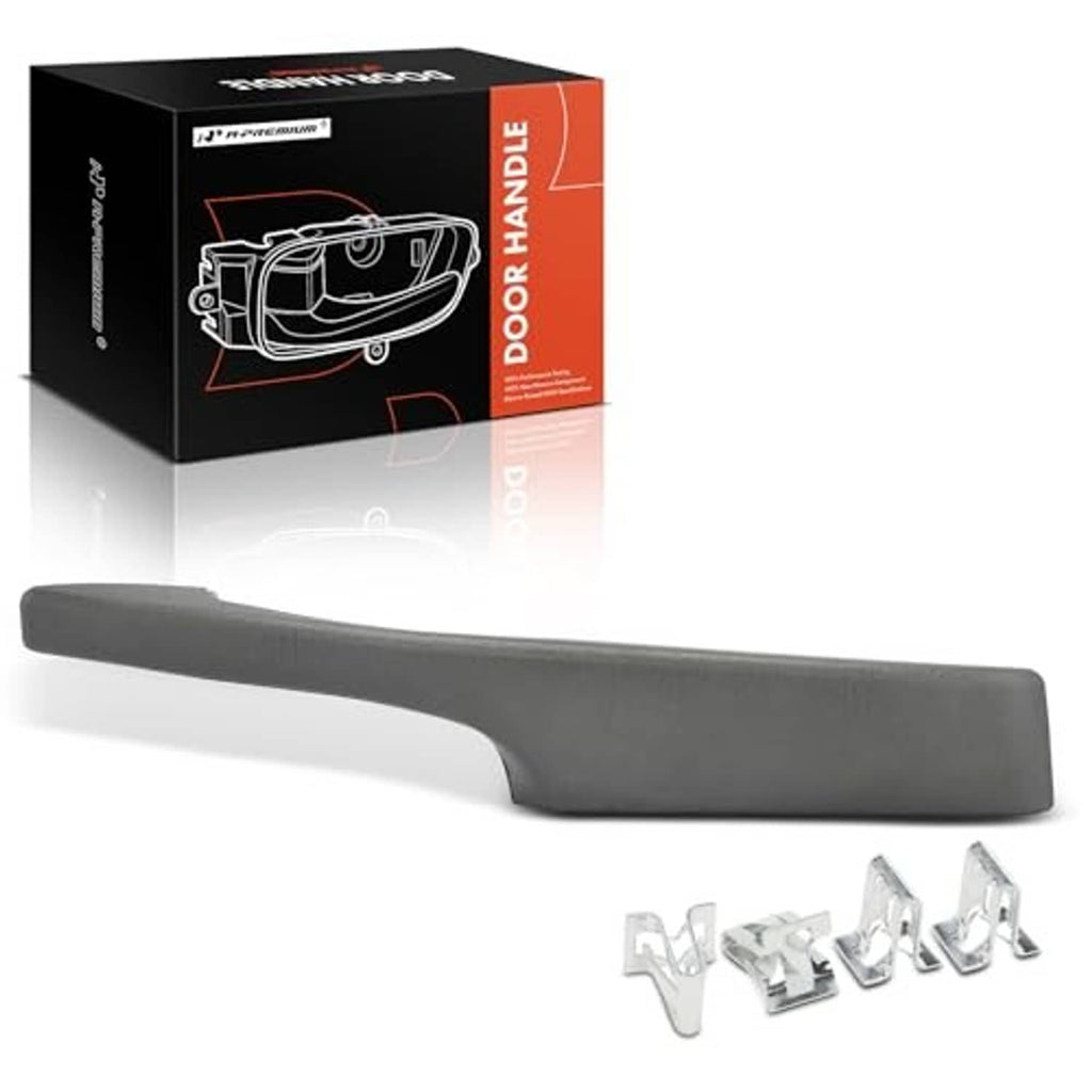 Gray interior door pull handle armrest kit with mounting clips and box