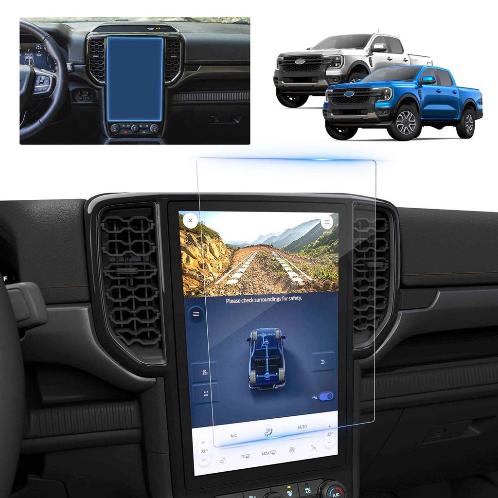12-inch car touchscreen screen protector film for Ford Ranger, clear tempered glass